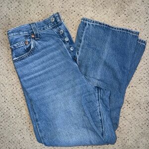 Levi's Light Blue Ribcage Straight Jeans